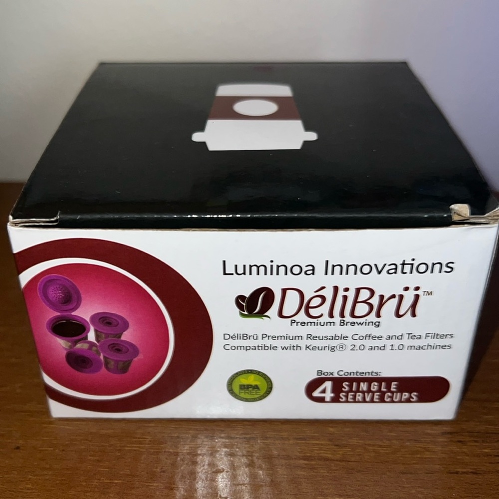 Delibru Reusable Coffee Tea Filters for Keurig Machines